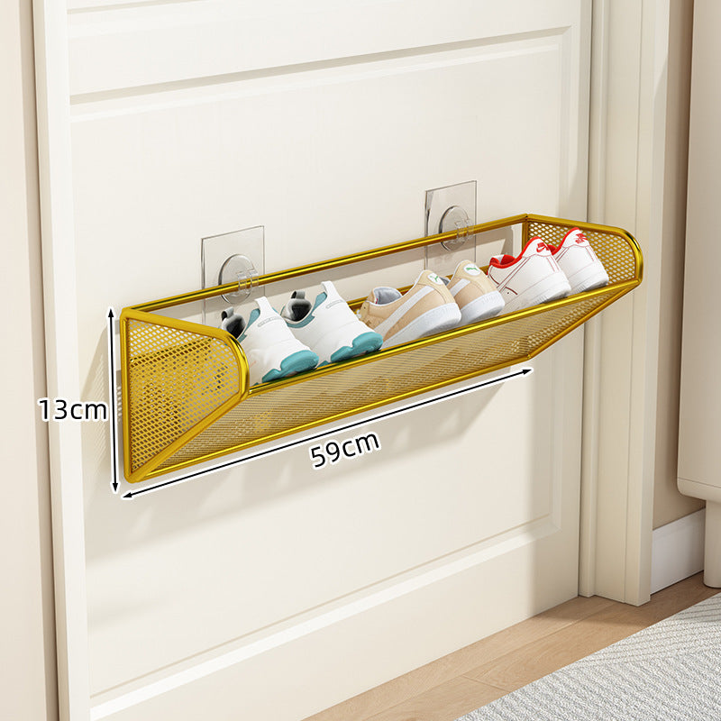 slim overdoor mesh shoe rack organizer with ventilated angled shelf Kalsten