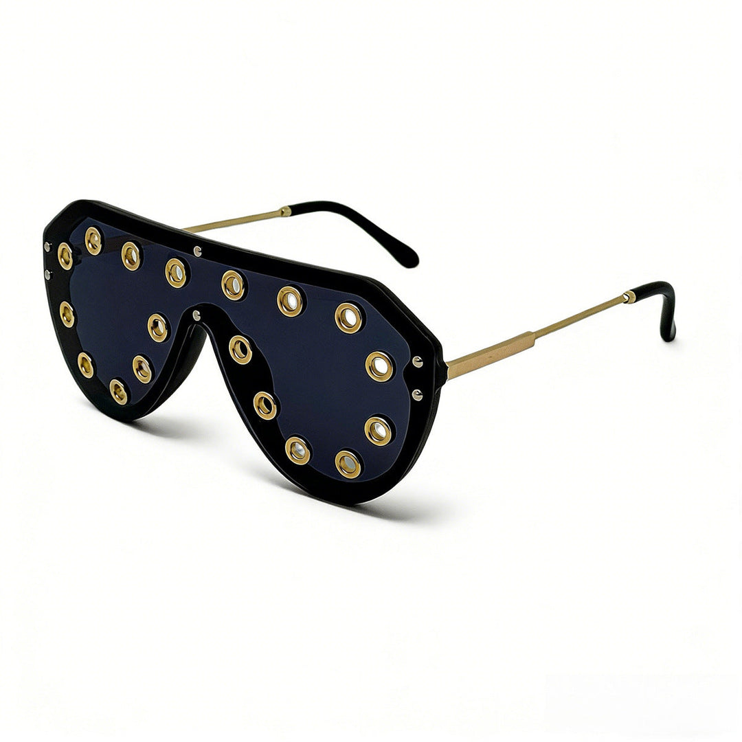 Women's statement sunglasses in futuristic design with decorative elements Kalsten