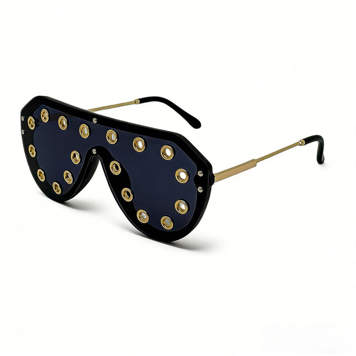 Women's statement sunglasses in futuristic design with decorative elements Kalsten