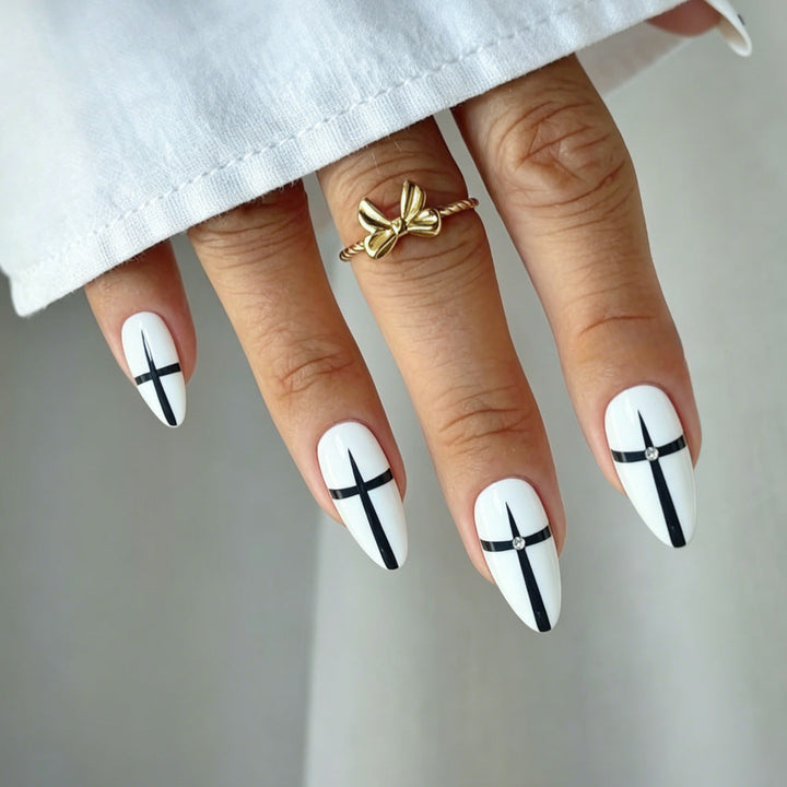 Artificial nails with elegant geometric design Kalsten