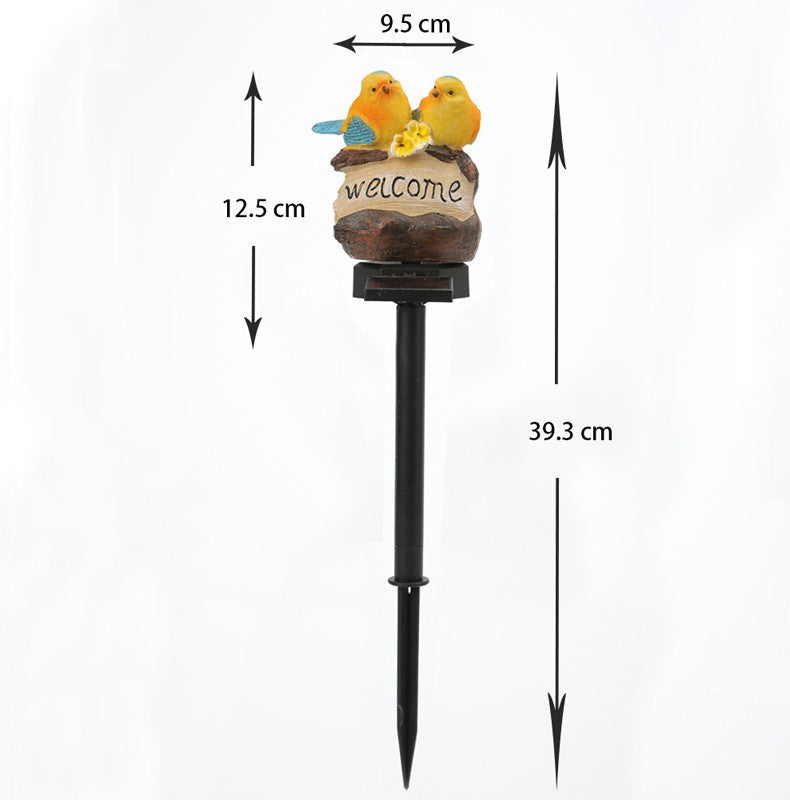 Realistic Solar Bird Garden Stake With Motion Sensor And Weatherproof Design Kalsten