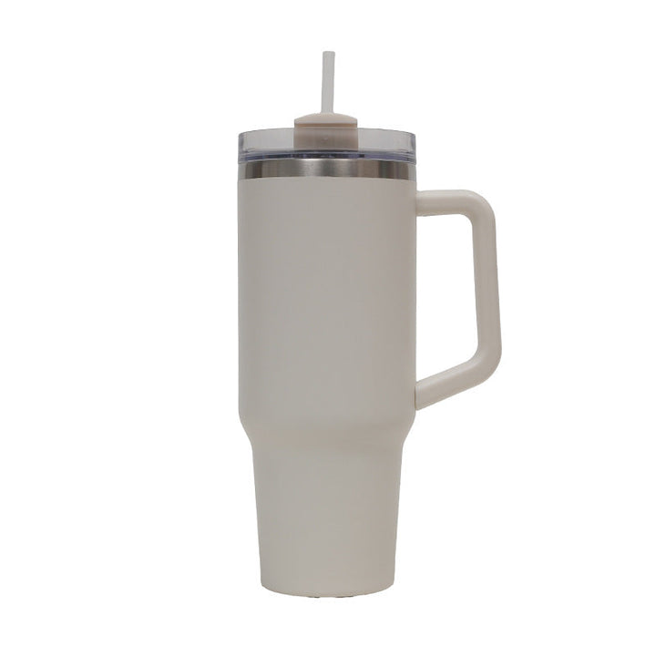 Women's Thermo Drinking Cup with Ergonomic Handle and Practical Straw Kalsten