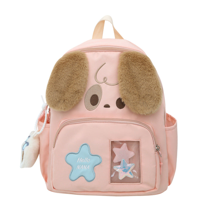 Kawaii Plush Backpack with Dog Design Kalsten