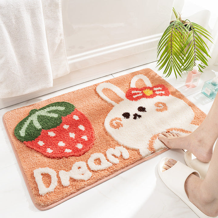 Plush Bunny-Themed Bath Mat Kalsten