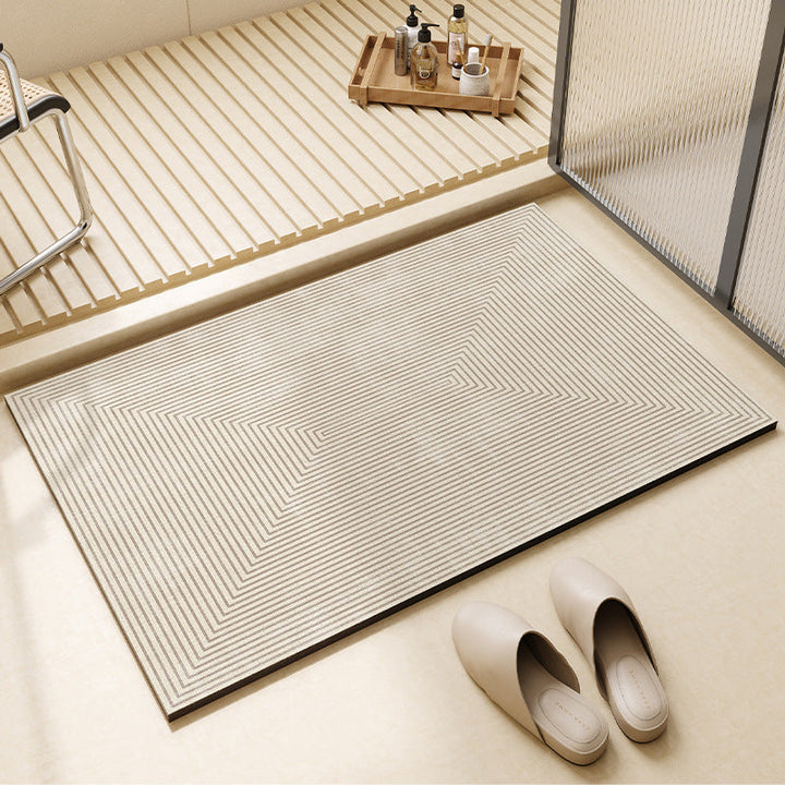 Modern Geometric Bath Mat Kalsten