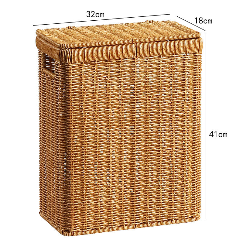 Handcrafted Rectangular Wicker Storage Box Kalsten