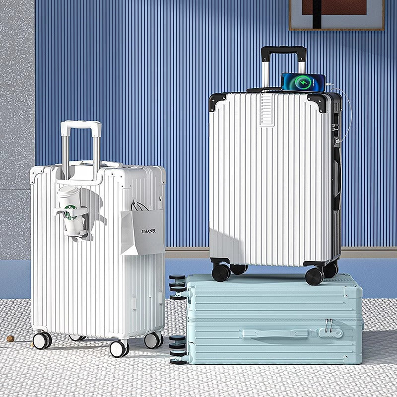 Unisex Rigid Multi-Compartment Travel Suitcase Kalsten