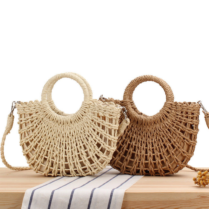 Handmade wicker bag in Boho style Kalsten