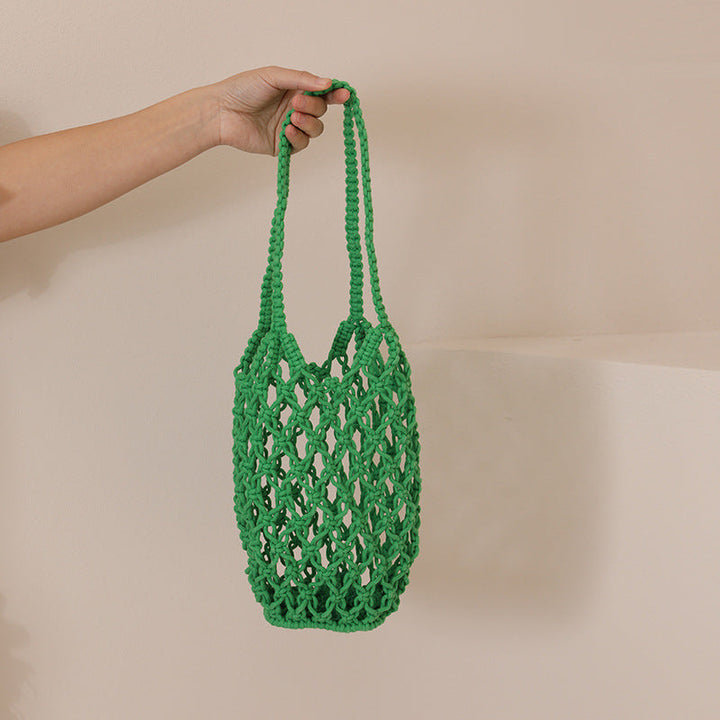 Macrame Tote Bag with Unique Lacing Kalsten