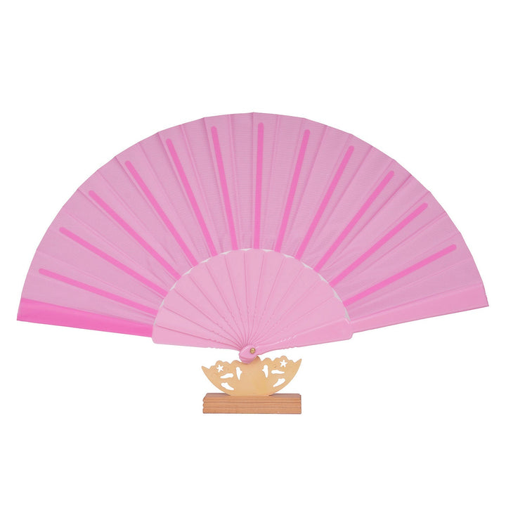Women's artistic hand fan with filigree wooden handle Kalsten