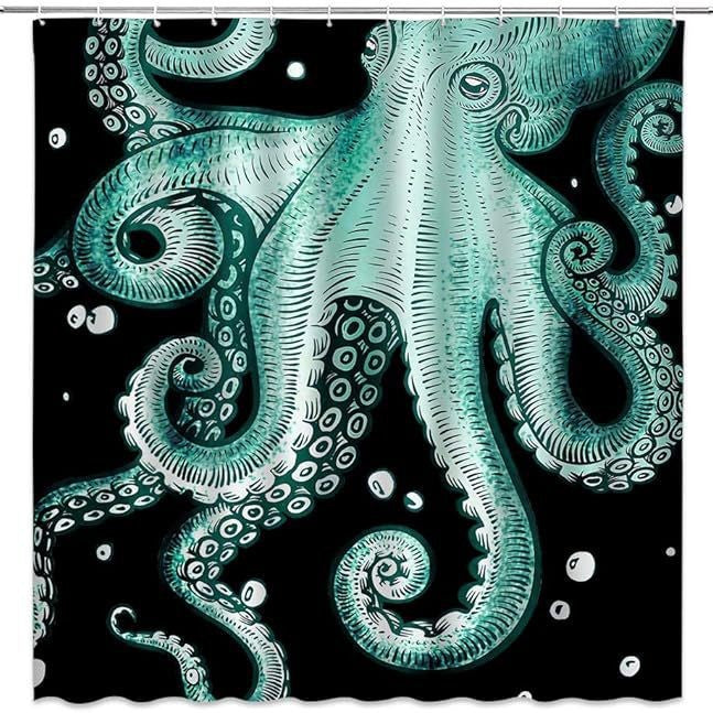 Ocean-Themed Art Shower Curtain Kalsten