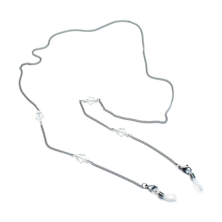 Stylish Eyewear Retainer Chain with Decorative Accents Kalsten