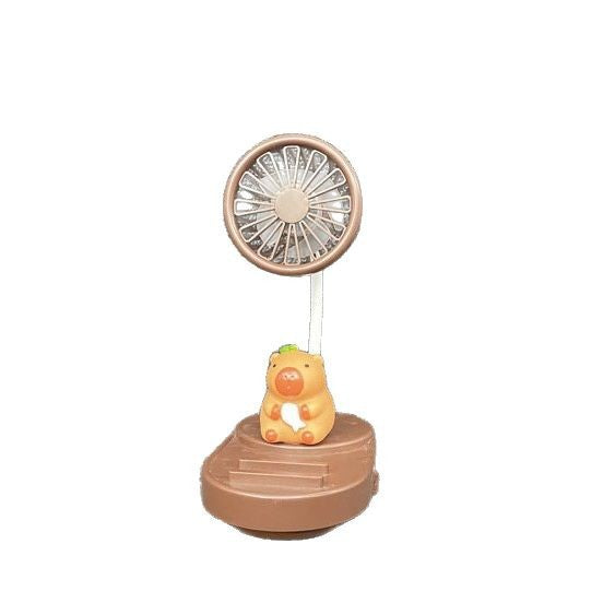 Unisex Portable Hand Fan in Nostalgic Capybara Design Kalsten