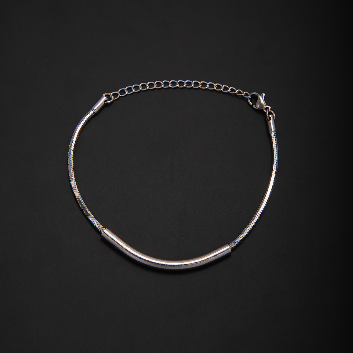 Elegant Minimalist Silver Chain Bracelet Acalora