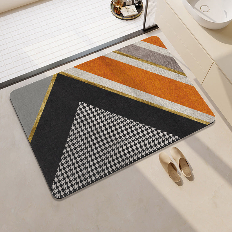Geometric Patterned Bath Rug Acalora