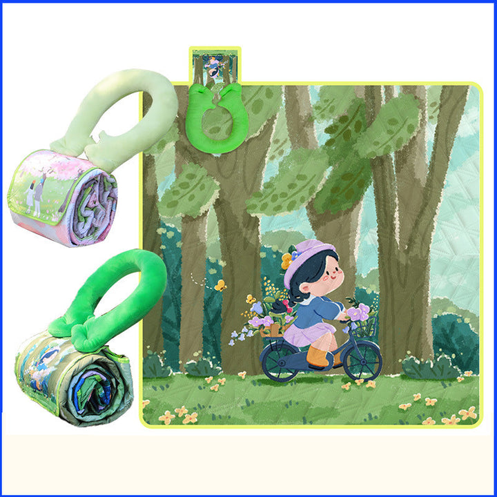 Illustrated Outdoor Picnic Mat Kalsten