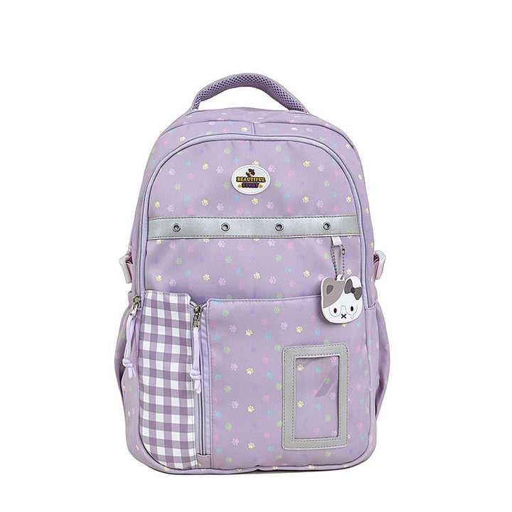 Floral Patterned Multi-Pocket Backpack kalsten