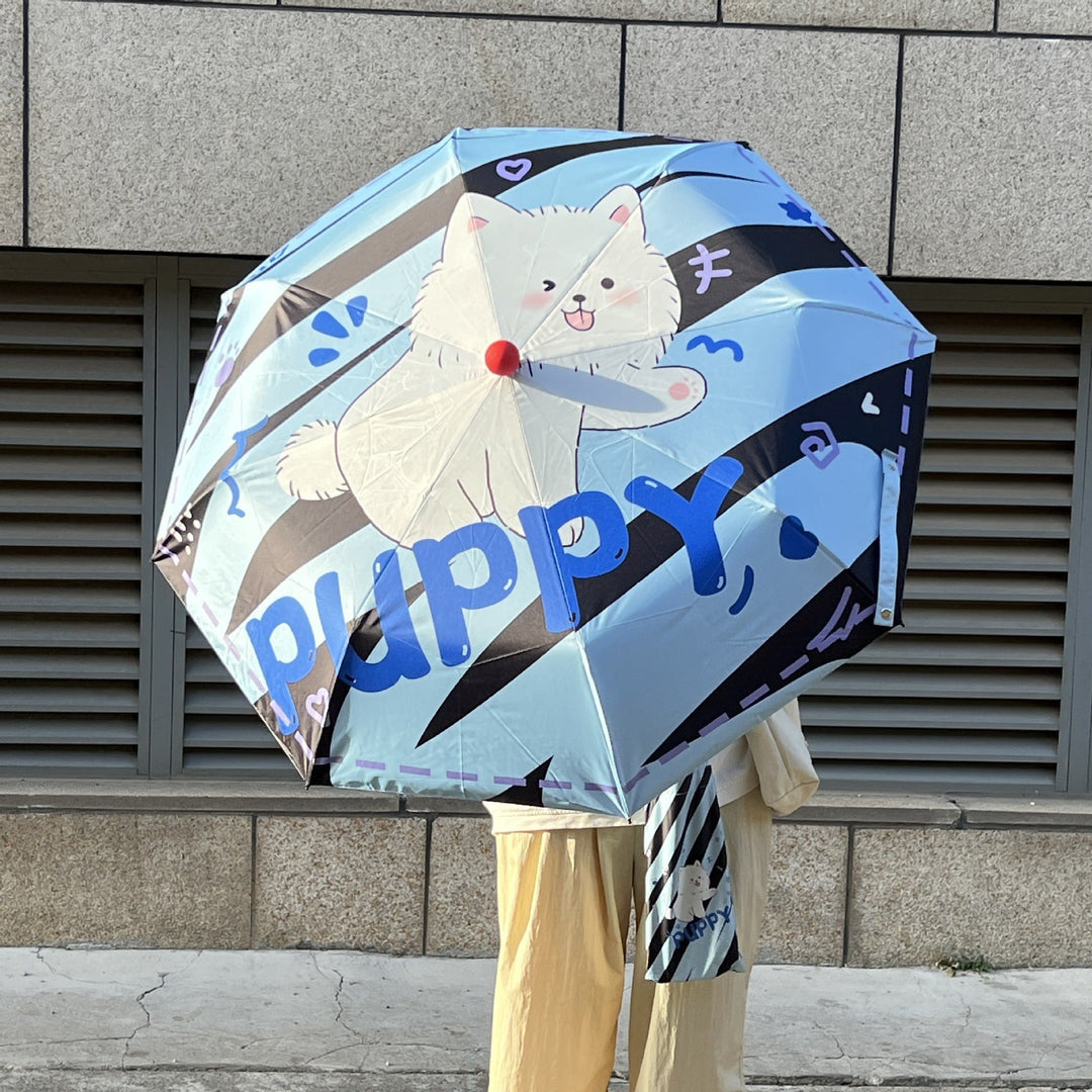 Ladies practical folding umbrella with innovative drip design Kalsten