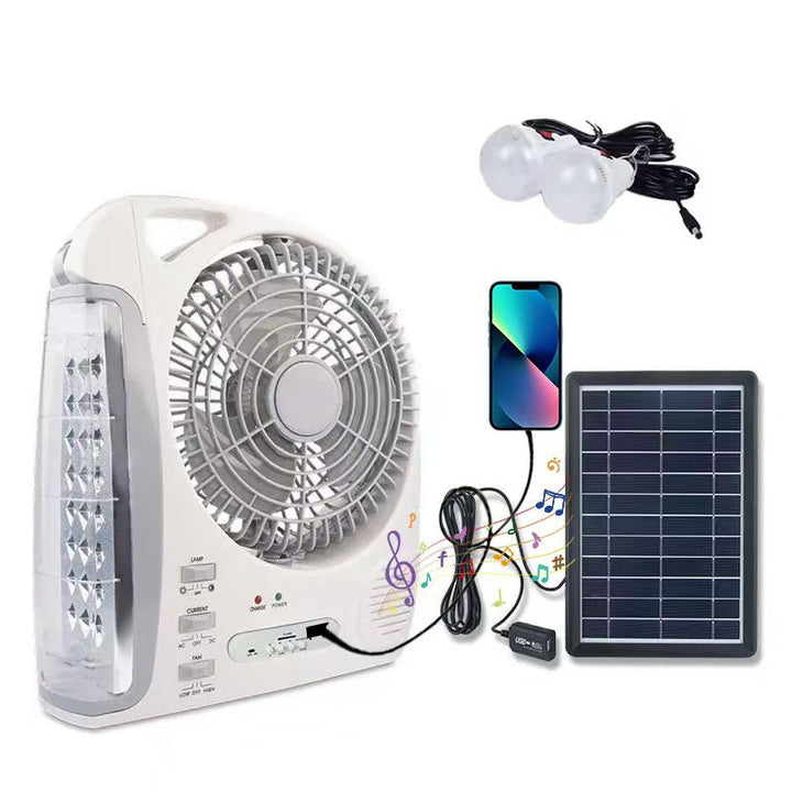 Women Multifunctional Solar Fan with Integrated LED Lighting Kalsten