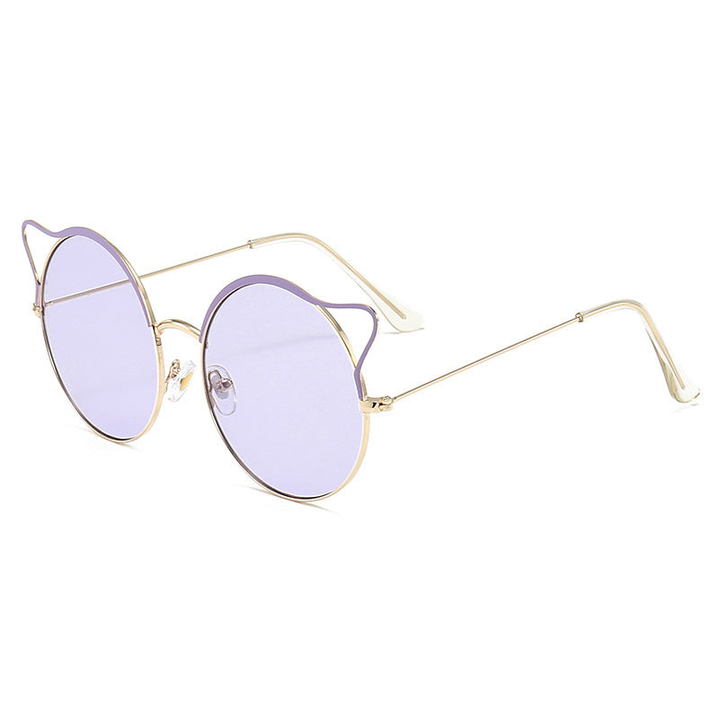 Fashionable Cat-Eye Sunglasses with Mirrored Lenses Kalsten