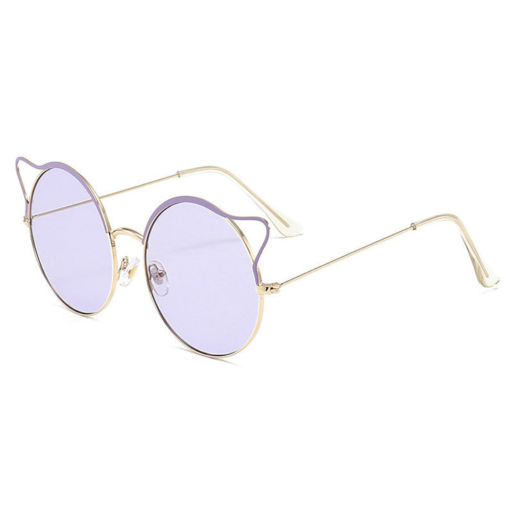 Fashionable Cat-Eye Sunglasses with Mirrored Lenses Kalsten