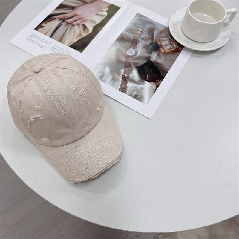 Men's Distressed Vintage-Style Baseball Cap Kalsten
