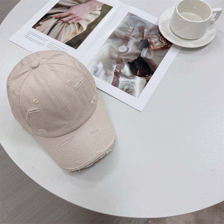 Men's Distressed Vintage-Style Baseball Cap Kalsten