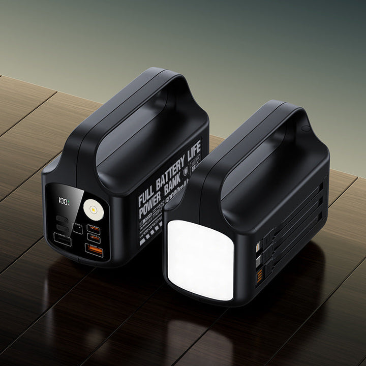 Portable power bank with LED lamp and multifunctional fast charger Kalsten