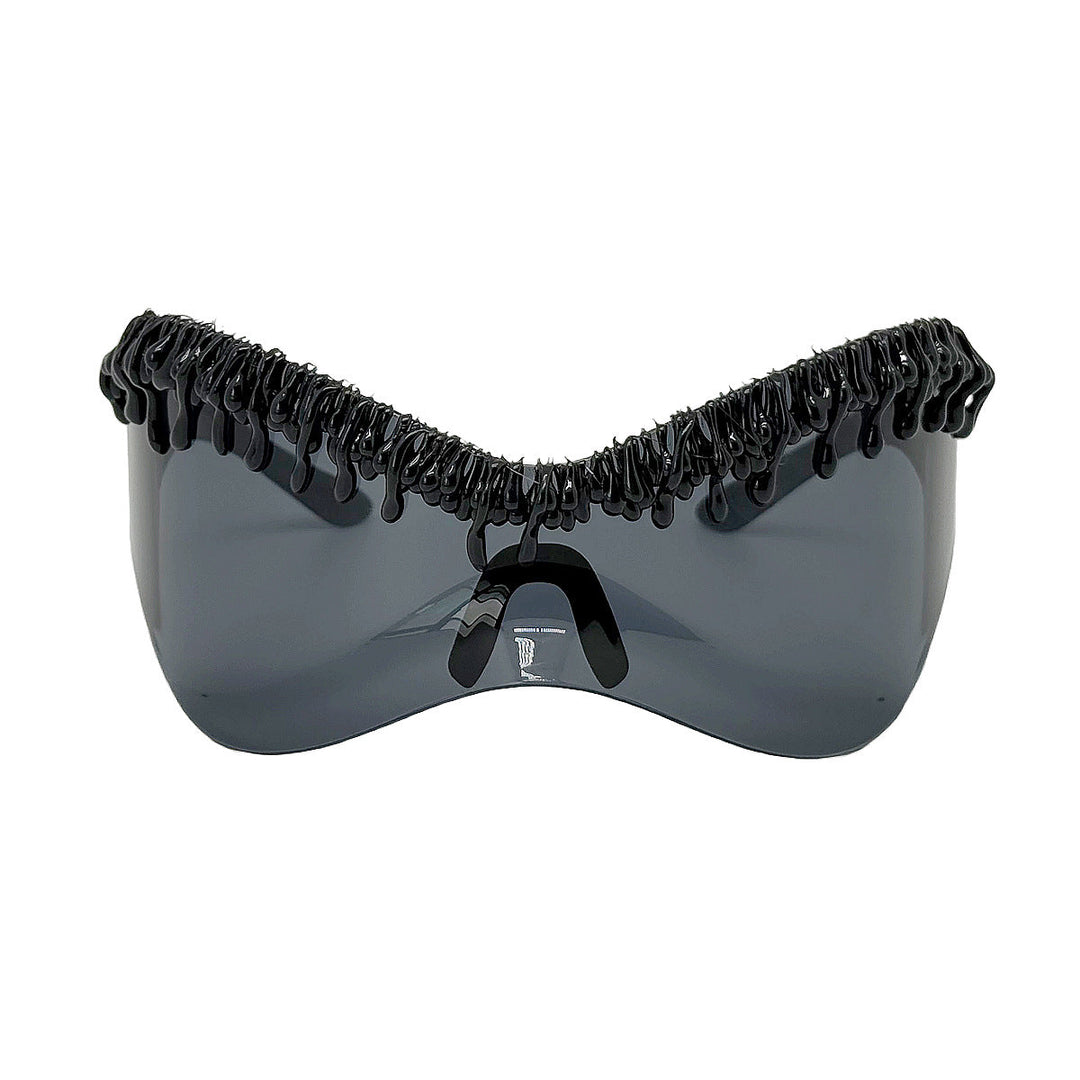 Women's futuristic sunglasses with unique wave frame Kalsten