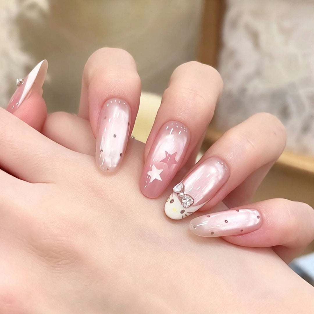 Premium Glittering Press-On Nail Extensions Kalsten