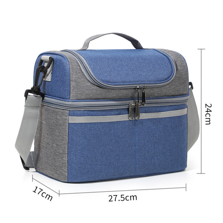 Women cooler bag with insulating main compartment and several accessory pockets Kalsten