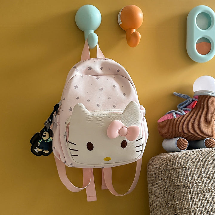 Children's Adorable Kitty-Themed Mini School Backpack