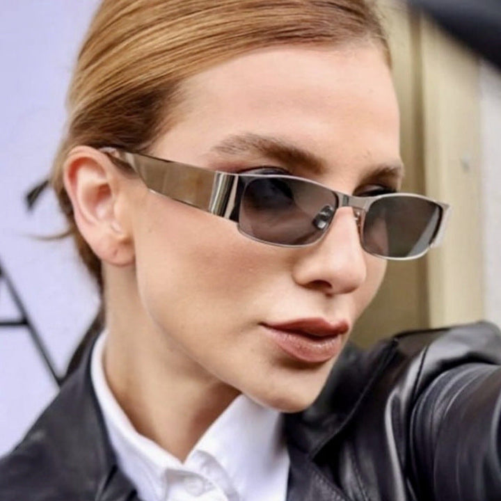 Women's fashionable rectangular sunglasses with elegant lenses Kalsten