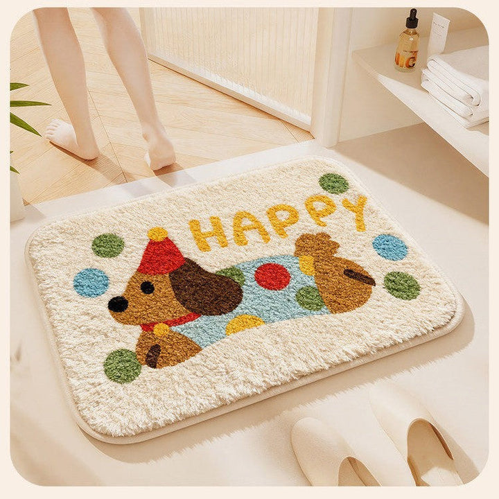 Children's Playful Dog Bath Mat Kalsten