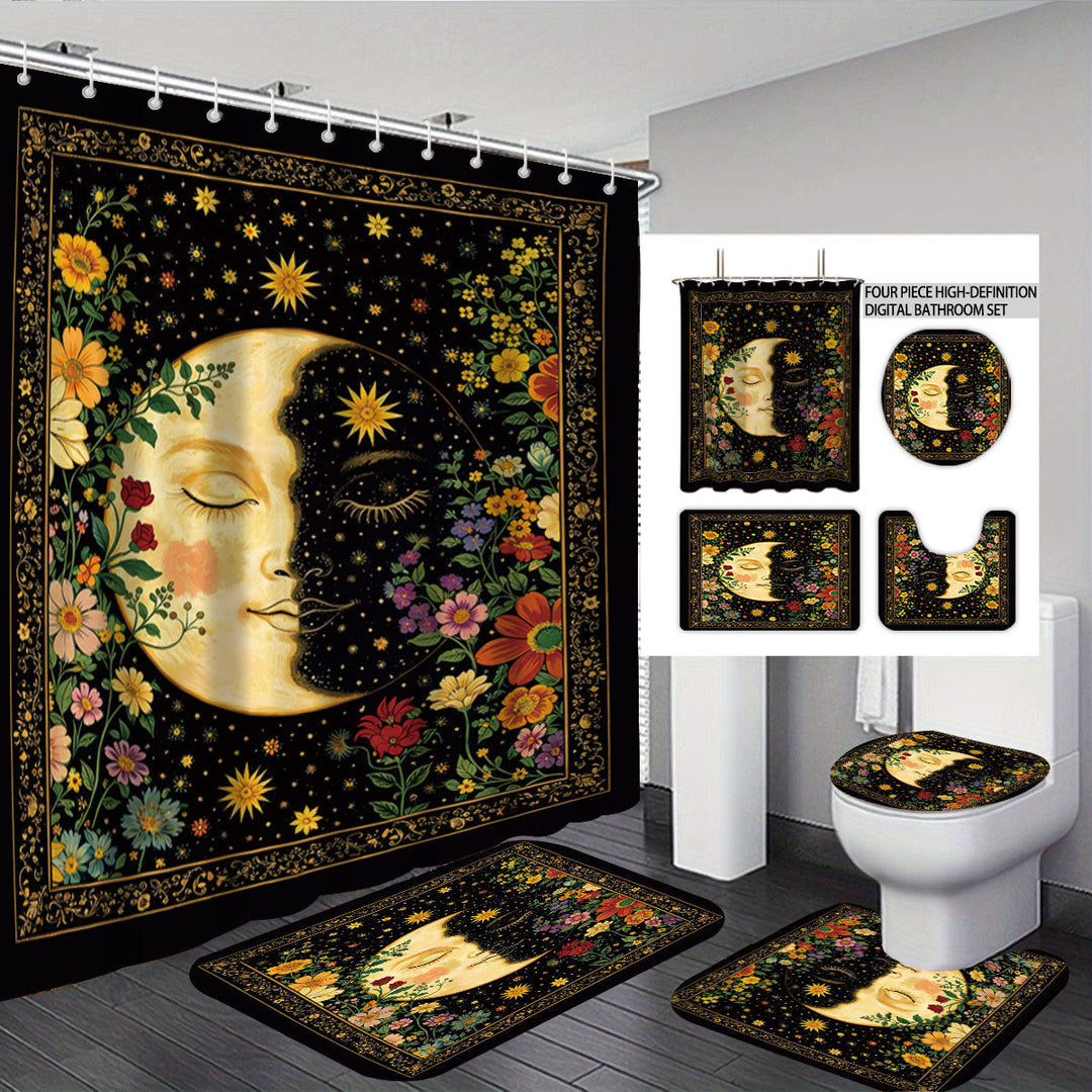 Artistic Highland Cow Bathroom Set Kalsten
