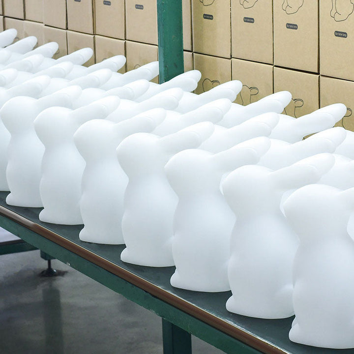 Contemporary Creative Rabbit PE LED Table Lamp for the Bedroom | Kalsten