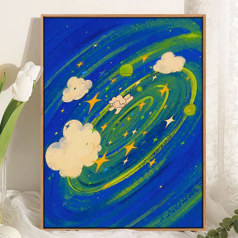 Whimsical Cosmic Landscape Canvas Art Kalsten