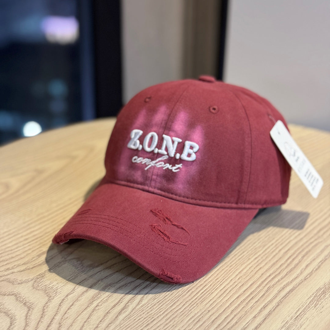 Unisex Distressed Cotton Baseball Cap Kalsten
