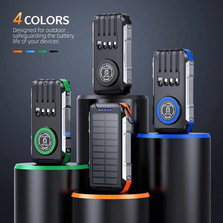 Multifunctional solar power bank with LED light and fast charging function Kalsten