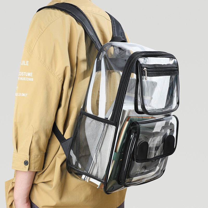 Transparent backpack with multiple compartments Kalsten