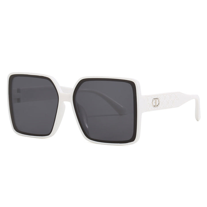Ladies fashionable square sunglasses with transparent design Kalsten
