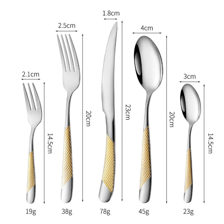 Fine and elegant table knife with non-slip handle Kalsten