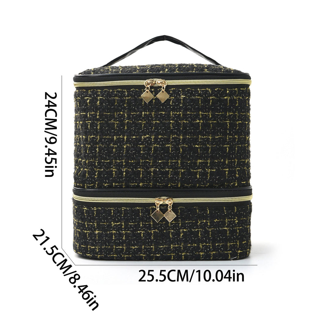 Cosmetic organizer bag with elegant fabric Kalsten