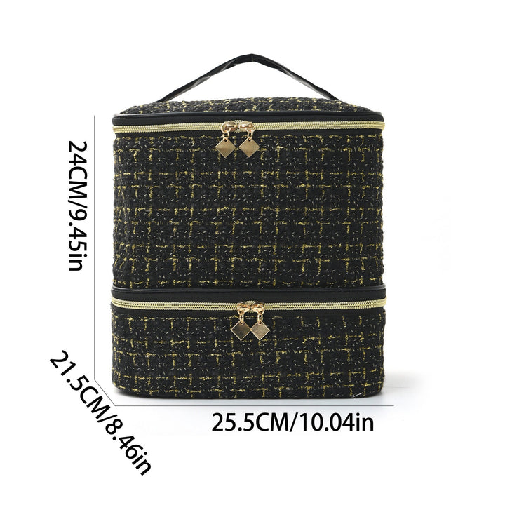 Cosmetic organizer bag with elegant fabric Kalsten