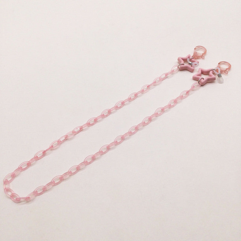 Fashionable glasses holder chain with star pendants Kalsten