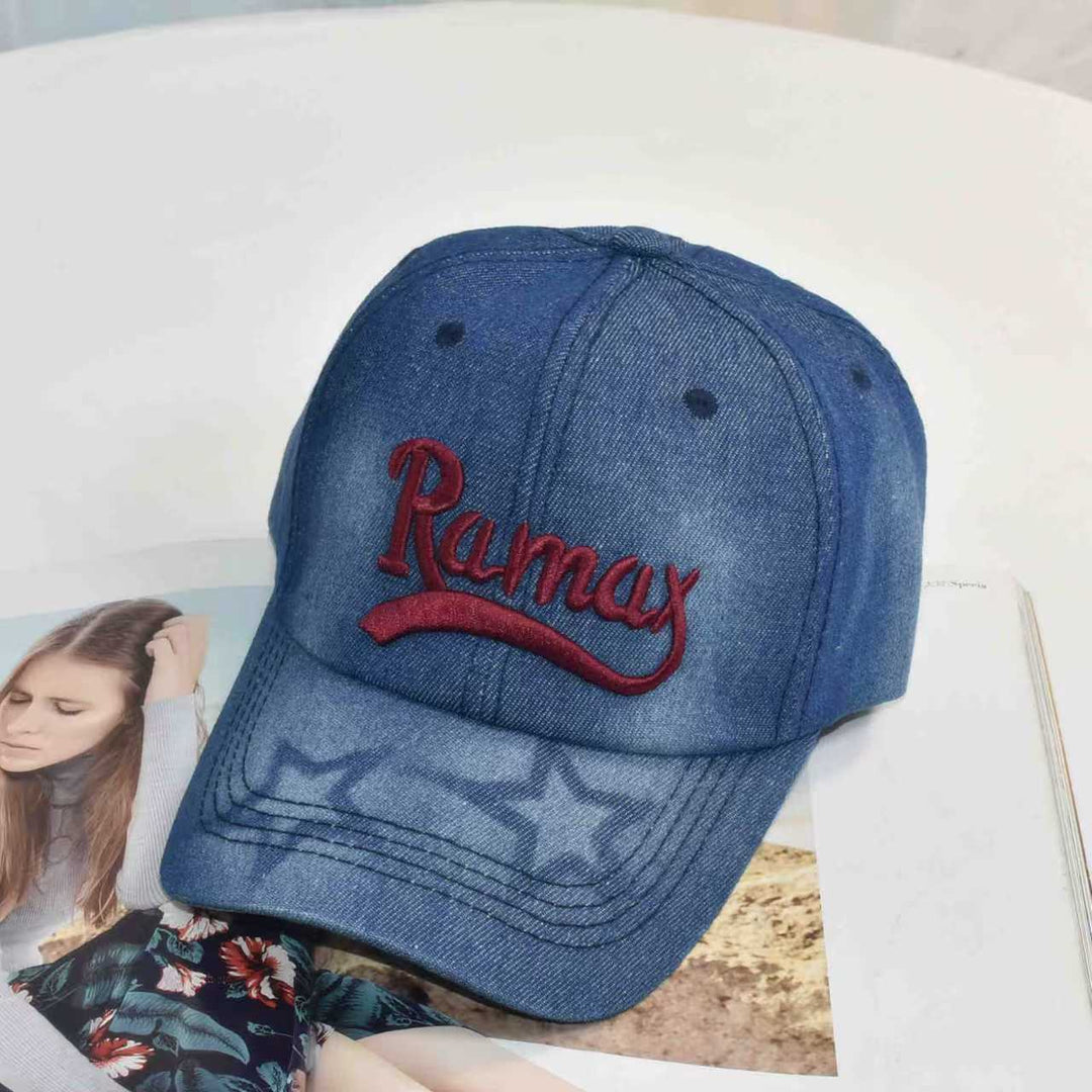 Unisex Denim Embroidered Baseball Cap Kalsten
