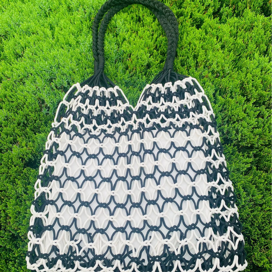 Handcrafted mesh tote bag made of tear-resistant material Kalsten