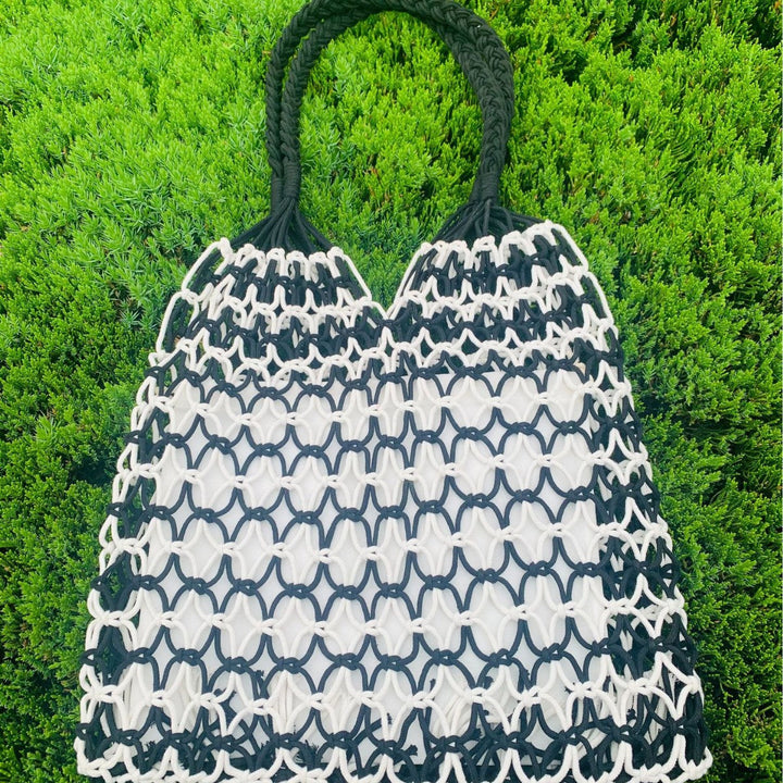 Handcrafted mesh tote bag made of tear-resistant material Kalsten