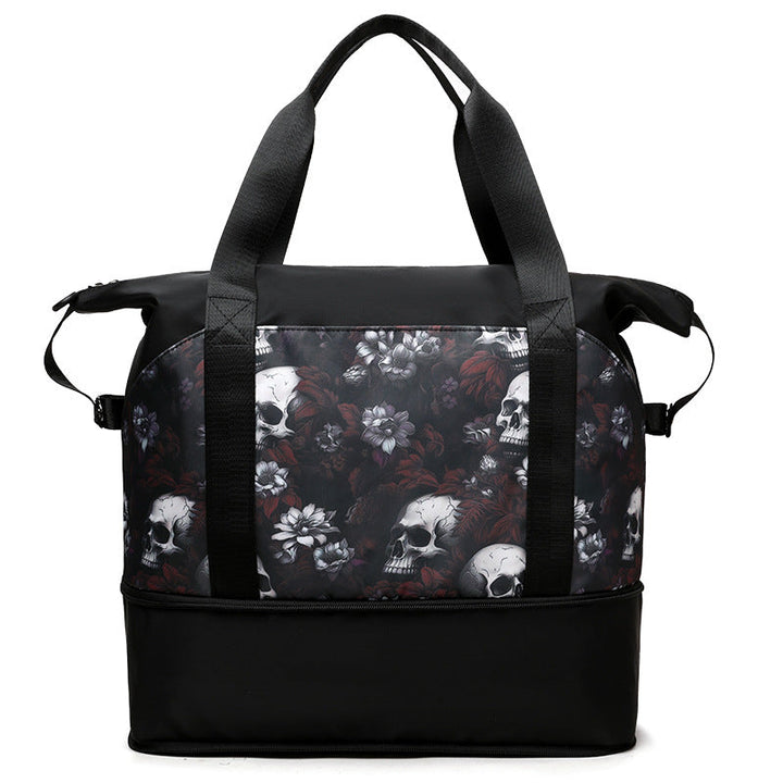 Artistic Skull Print Gym Duffel Bag Kalsten