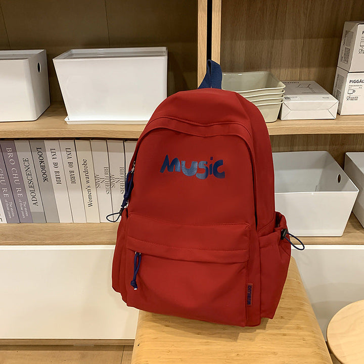 Casual Music-Themed Backpack Kalsten
